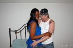 Ebony amateur tries white cock
